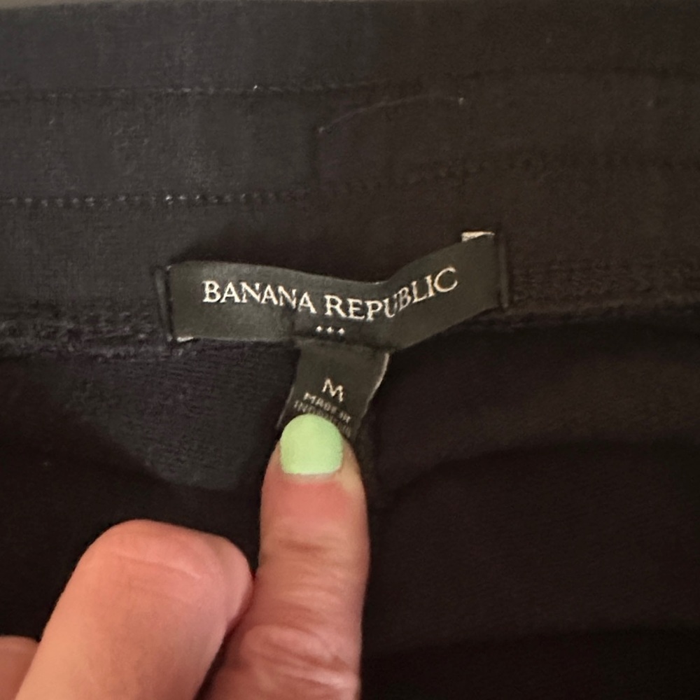Banana Republic Black women’s Jogger Sweatpants M - Picture 2 of 8